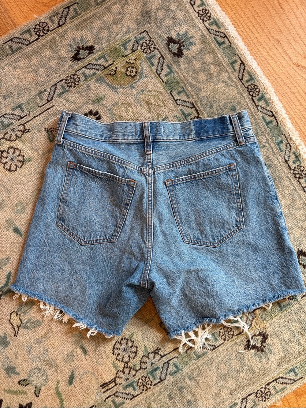 Abercrombie & Fitch Light Wash Denim Cutoff Shorts - Picture 2 of 3